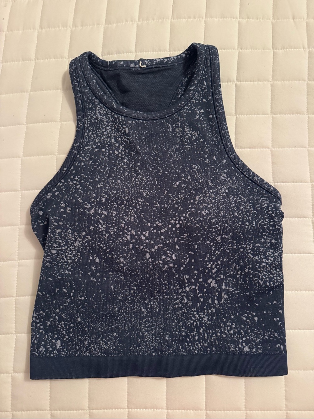 lululemon athletica Navy Speckled Racerback Tank